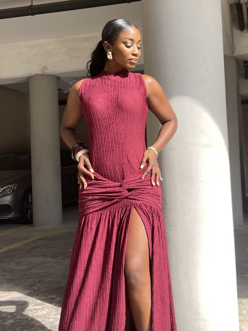 Thigh High Slit Dress